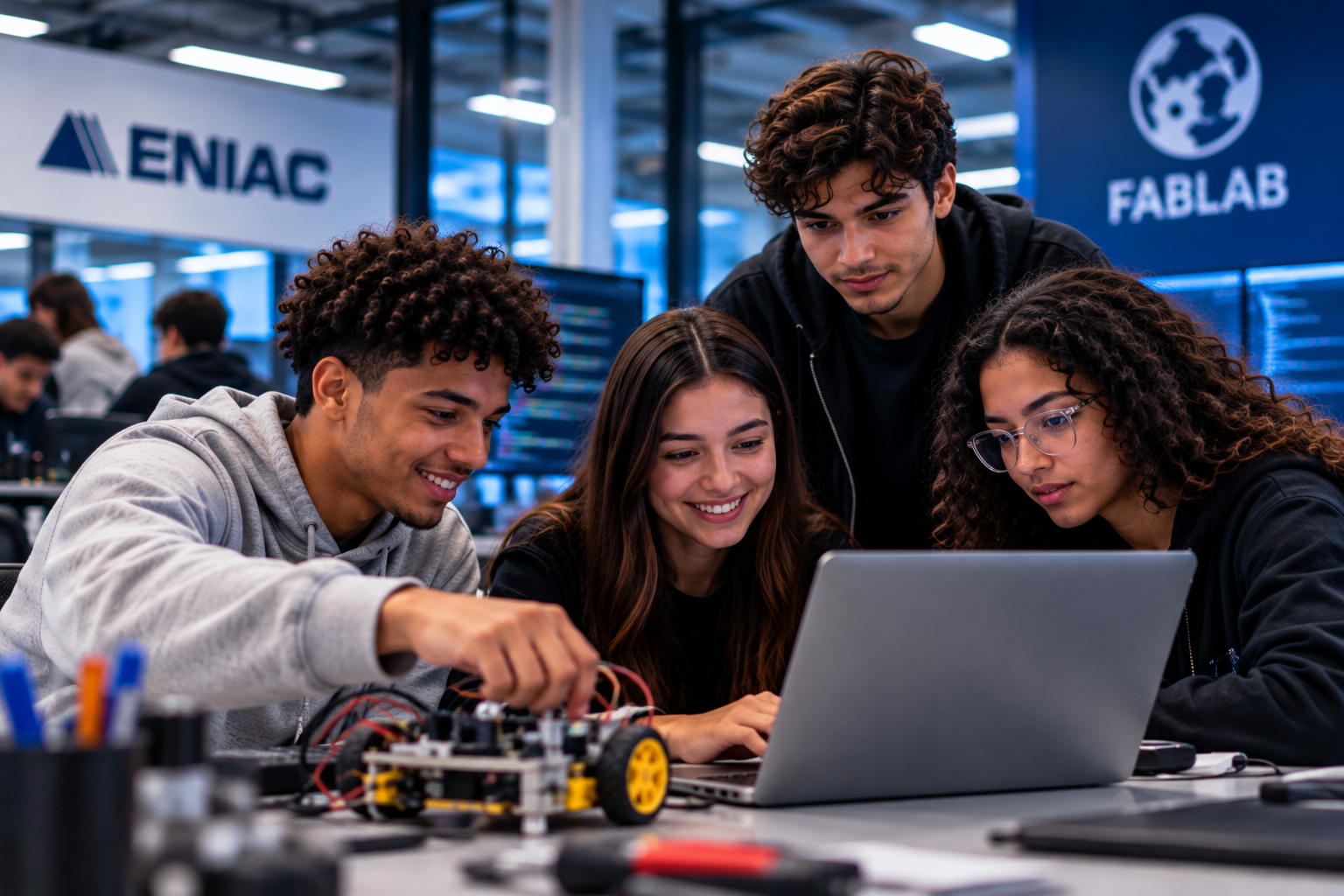 Grupo trabalha em projeto de robótica