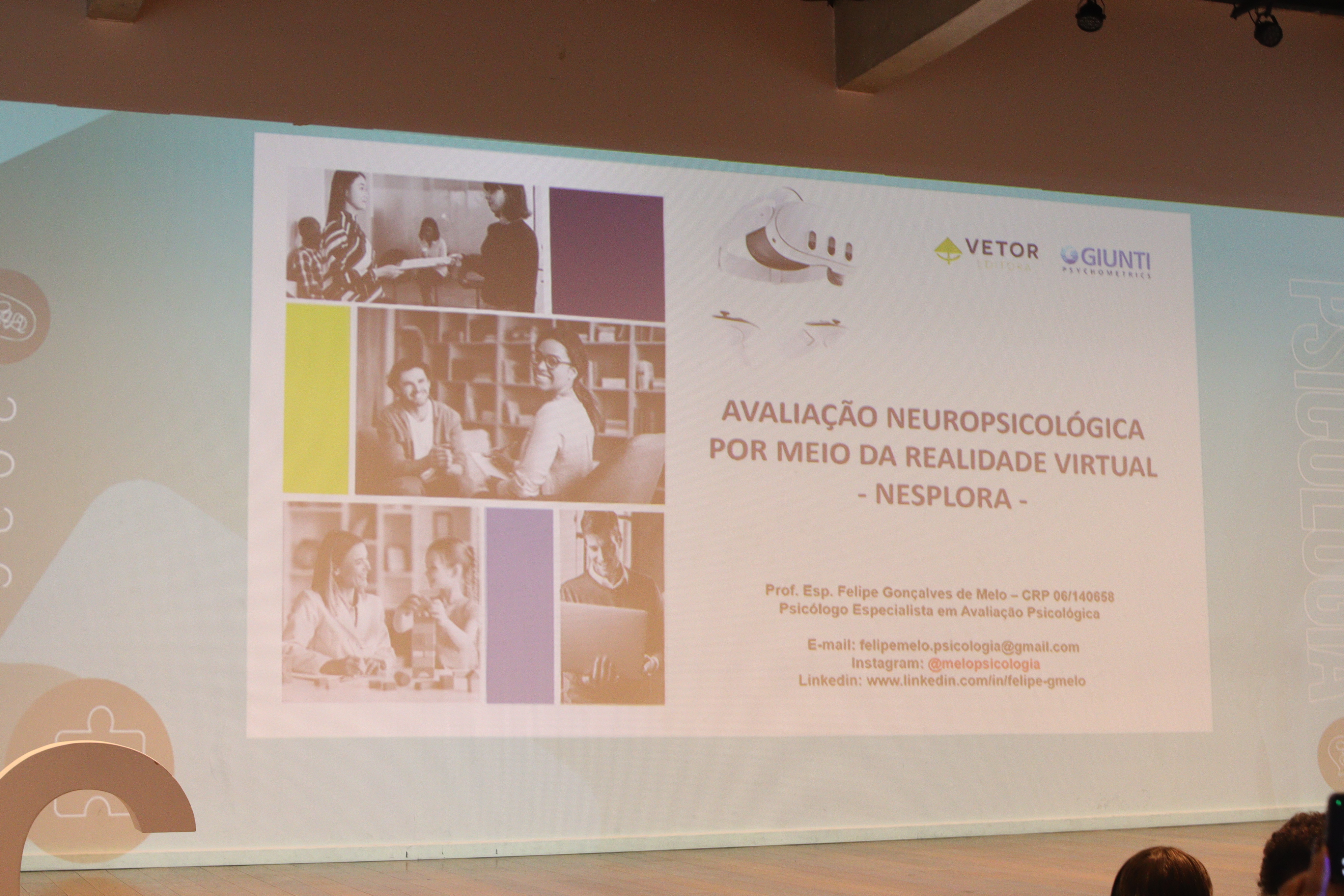 Apresentação sobre avaliação neuropsicológica e realidade virtual