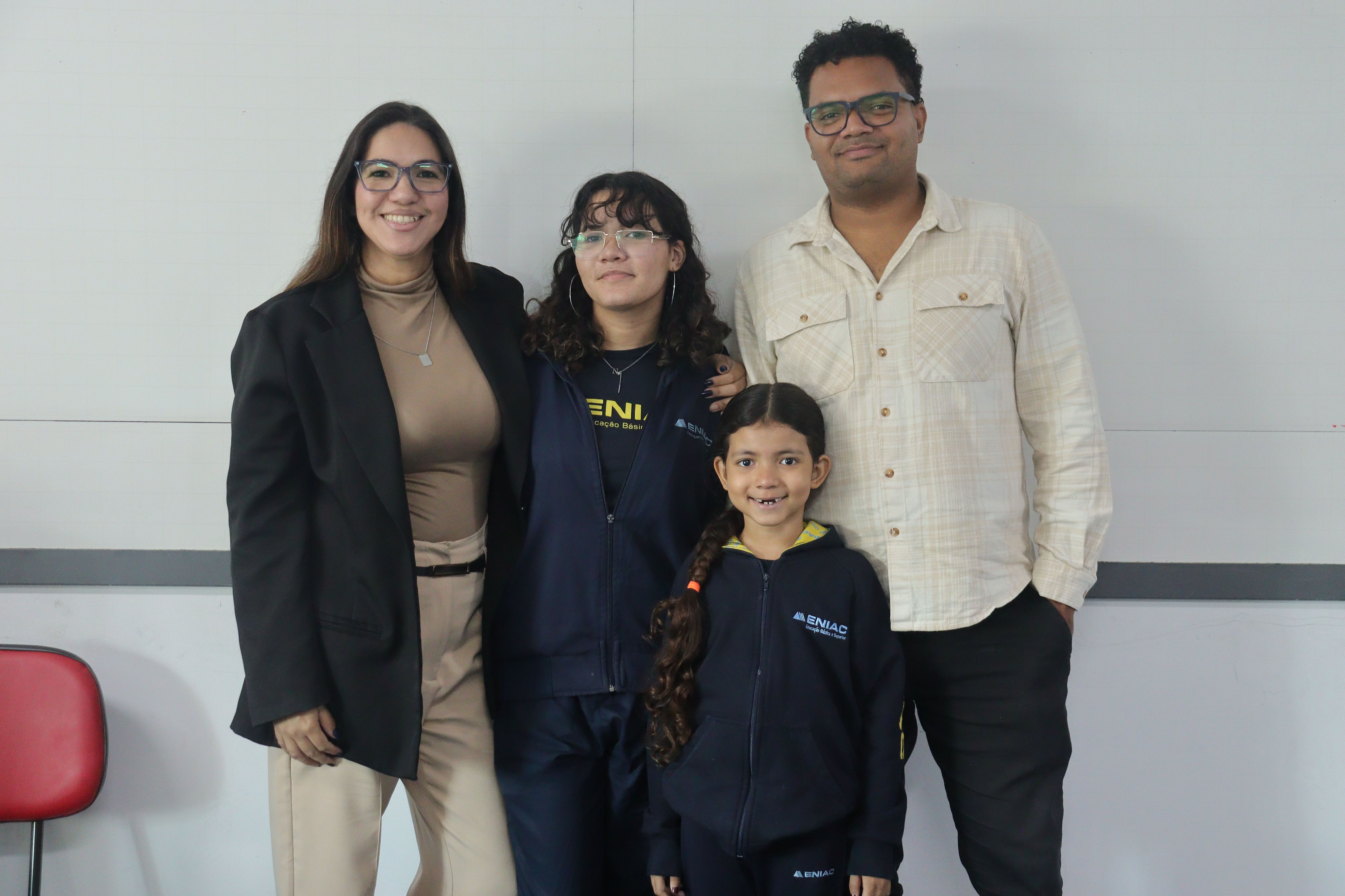Natália Fernandes e família